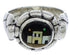 Native American Design Multicolor Sterling Silver Ring Size 7 WX39704